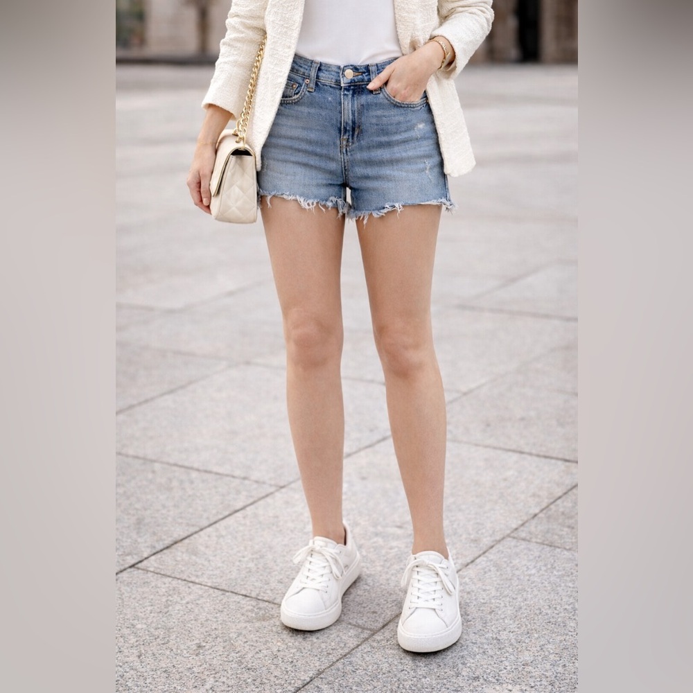 Frame‎ Denim Light Blue Jean Shorts